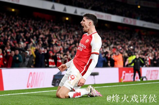 英超-哈弗茨破门马丁内利建功 阿森纳2-2维拉